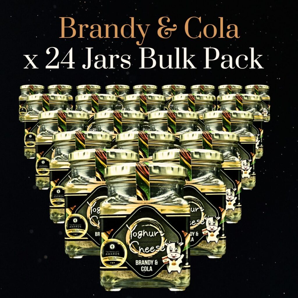Brandy & Cola Yoghurt Cheese – 24 Jar Bulk Pack