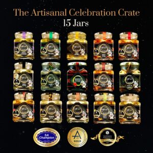 The Artisanal Celebration Crate - 15 Assorted Flavours Yoghurt Cheese Jars Bulk Buy Box